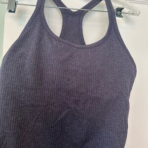 Lululemon Ebb to Street Black Tank in EUC in beautiful purple blue